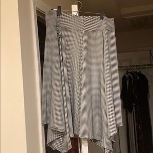 Lane Bryant black and white checker skirt.